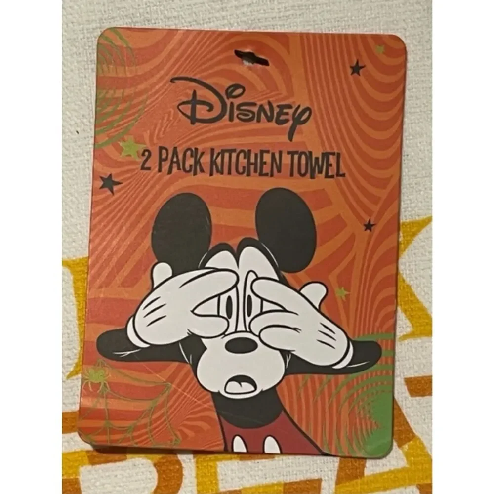 Mickey and Friends Halloween TRICK OR TREAT Kitchen Towel Set of 2